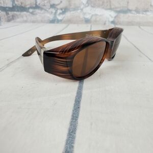 Polar Optics Foster Grant  Fits Over Sunglasses Brown